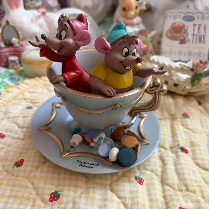 [SOLD OUT] 디즈니 신데렐라 쥐 거스/자크 Trinket Dish 보석트레이