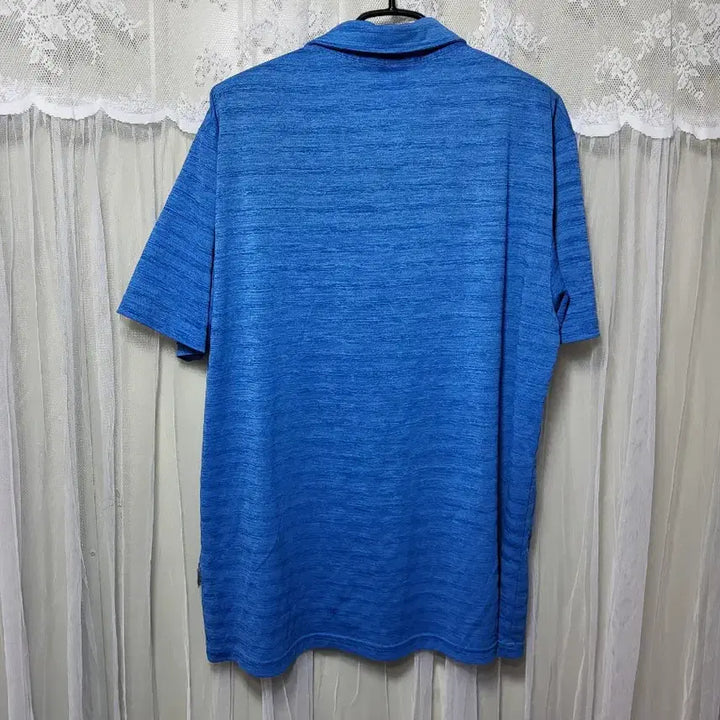 [BUNJANG] FILA Blue Short Sleeve Polo Shirt / 휠라 FILA 블루 반팔 폴로티 110 사이즈