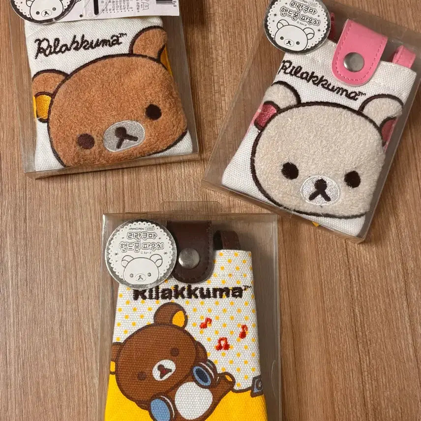 [BUNJANG] San-X Rilakkuma Korilakkuma Phone Pouch / 고전문구 산엑스 리락쿠마 코리락쿠마 휴대폰 파우치