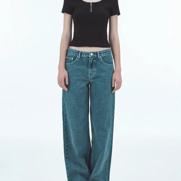 [BUNJANG] Rest &amp; Recreation Low Rise Stitch Jeans / XS / 레스트앤레크레이션 LOW RISE STITCH JEANS / XS 사이즈