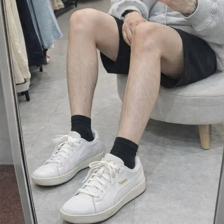 [BUNJANG] Puma All White Sneakers 260mm / 푸마 올화이트 스니커즈 260 / 데일리 깔끔템
