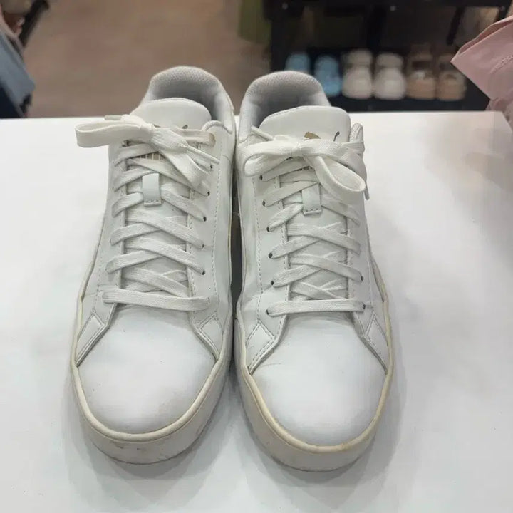[BUNJANG] Puma All White Sneakers 260mm / 푸마 올화이트 스니커즈 260 / 데일리 깔끔템