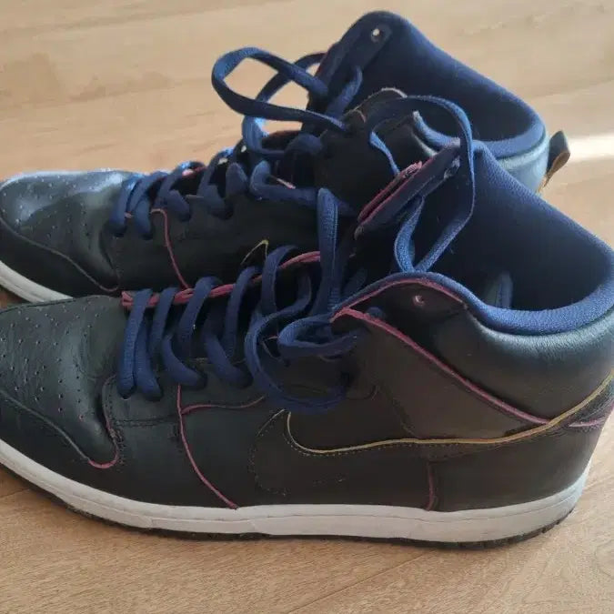 [BUNJANG] Nike SB Dunk High Black Navy Sneakers / 나이키 SB 덩크 하이 블랙 네이비290