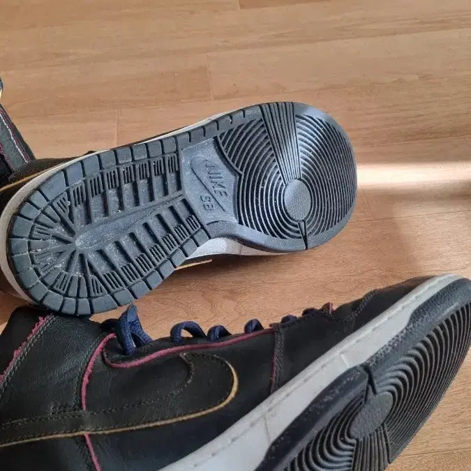 [BUNJANG] Nike SB Dunk High Black Navy Sneakers / 나이키 SB 덩크 하이 블랙 네이비290