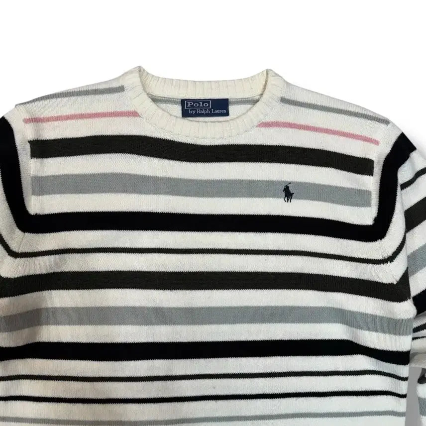 [BUNJANG] Ralph Lauren Polo Striped Knit Sweater / [M] 랄프로렌 폴로 스트라이프 니트
