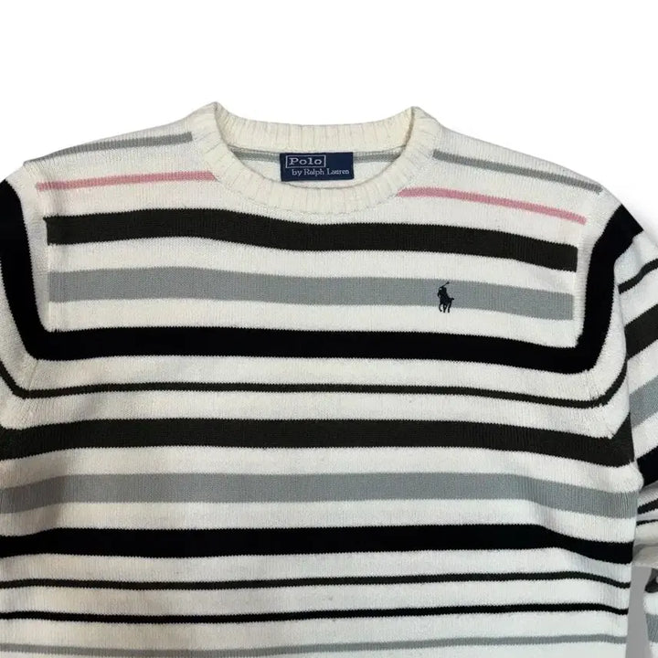 [BUNJANG] Ralph Lauren Polo Striped Knit Sweater / [M] 랄프로렌 폴로 스트라이프 니트