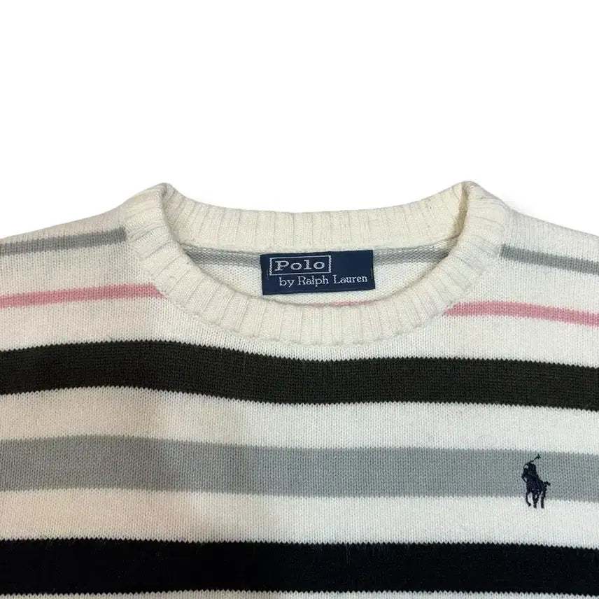 [BUNJANG] Ralph Lauren Polo Striped Knit Sweater / [M] 랄프로렌 폴로 스트라이프 니트