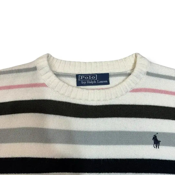 [BUNJANG] Ralph Lauren Polo Striped Knit Sweater / [M] 랄프로렌 폴로 스트라이프 니트