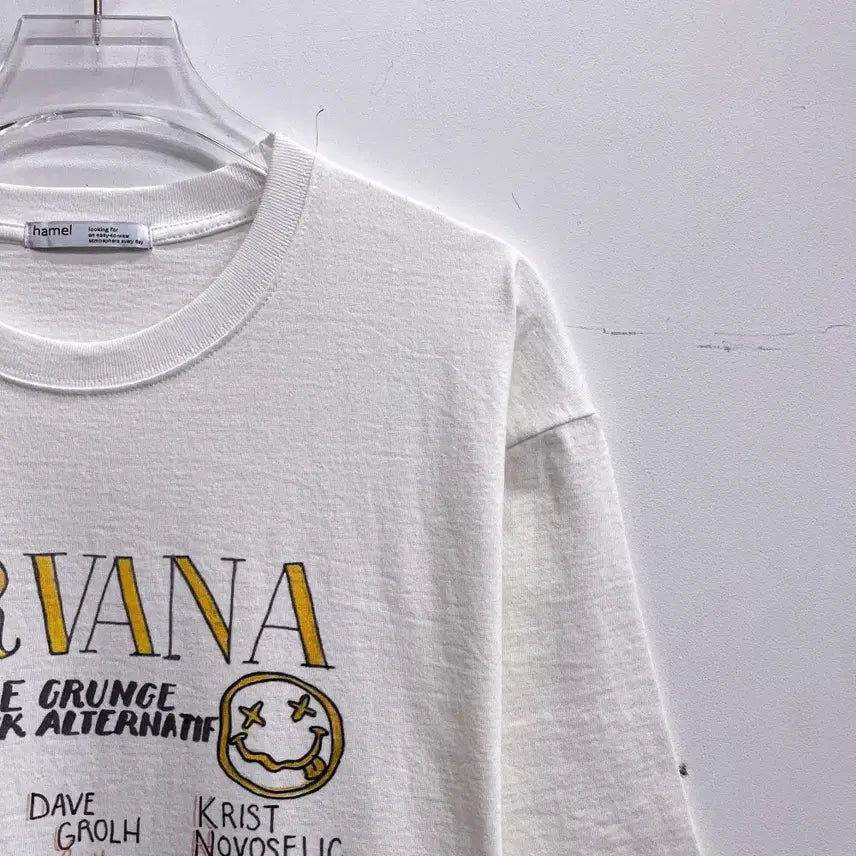 [BUNJANG] Nirvana Printed T-shirt (Free Size) / [새상품] 너바나 앨범 프린팅 반팔티 (FREE) AF434