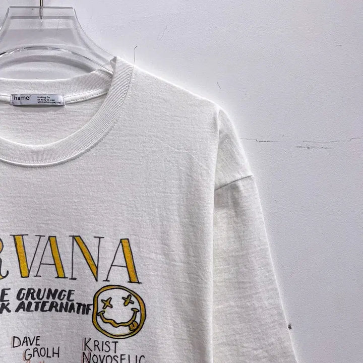 [BUNJANG] Nirvana Printed T-shirt (Free Size) / [새상품] 너바나 앨범 프린팅 반팔티 (FREE) AF434