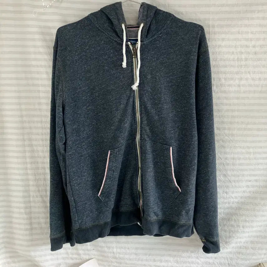 [BUNJANG] Vintage Noise Gray Stitch Hooded Zip-up Jacket / 빈티지 노이즈 그레이 스티치 후드 집업 976 y2k 스트릿 갸루 펑키