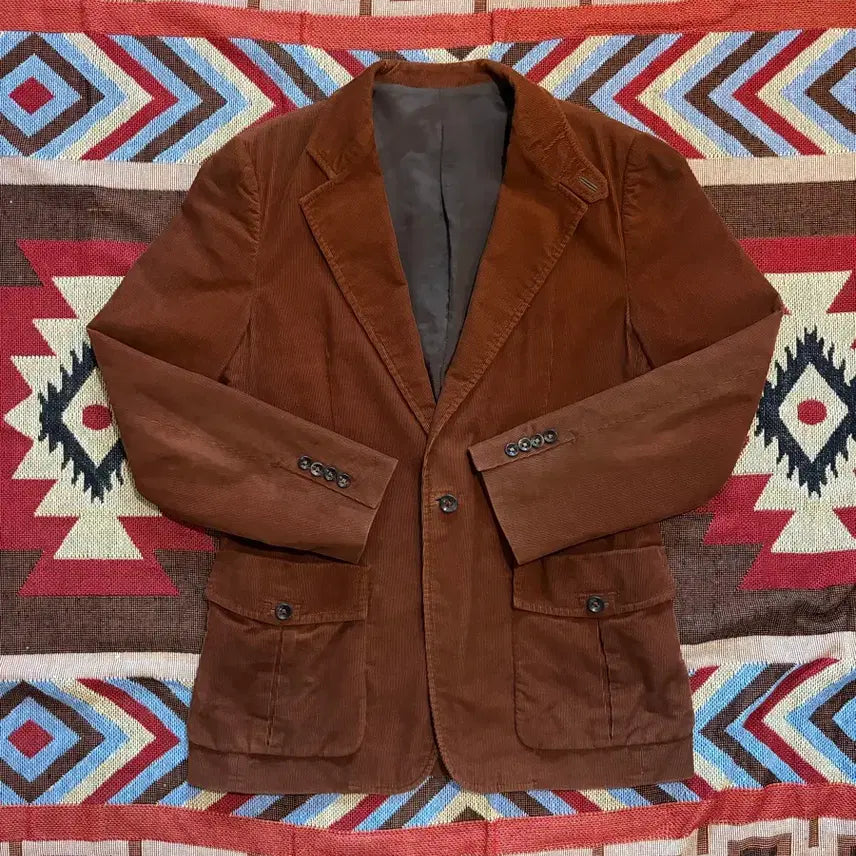 [BUNJANG] Time Homme Corduroy Blazer Jacket Brown / 100) 타임옴므 코듀로이 블레이저 자켓 브라운