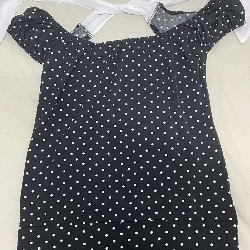 [BUNJANG] Cecil McBee Dot Scarf Top / 세실맥비 도트 스카프 탑