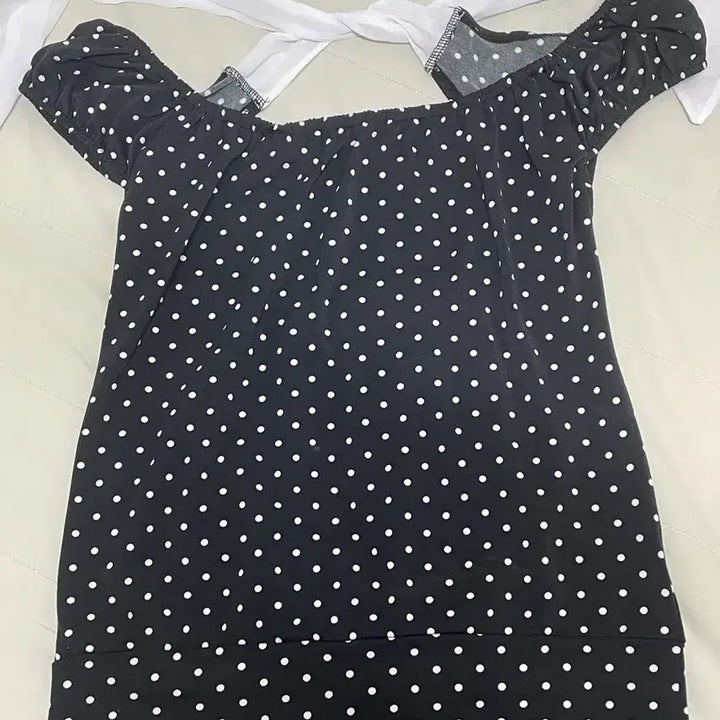 [BUNJANG] Cecil McBee Dot Scarf Top / 세실맥비 도트 스카프 탑