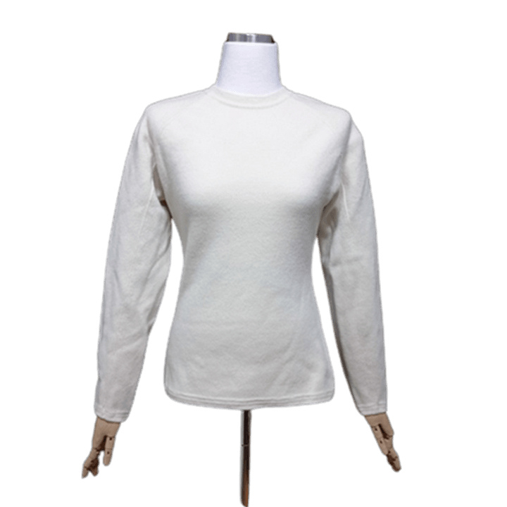 [BUNJANG] SYSTEM Cashmere Wool Knit Long Sleeve T-shirt / 시스템 캐시미어 양모소재 정품 여자 초겨울 여성 니트긴팔티셔츠90