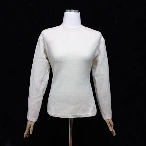 [BUNJANG] SYSTEM Cashmere Wool Knit Long Sleeve T-shirt / 시스템 캐시미어 양모소재 정품 여자 초겨울 여성 니트긴팔티셔츠90