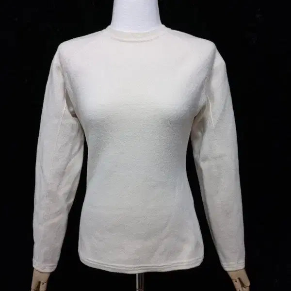 [BUNJANG] SYSTEM Cashmere Wool Knit Long Sleeve T-shirt / 시스템 캐시미어 양모소재 정품 여자 초겨울 여성 니트긴팔티셔츠90