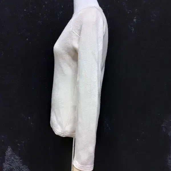 [BUNJANG] SYSTEM Cashmere Wool Knit Long Sleeve T-shirt / 시스템 캐시미어 양모소재 정품 여자 초겨울 여성 니트긴팔티셔츠90