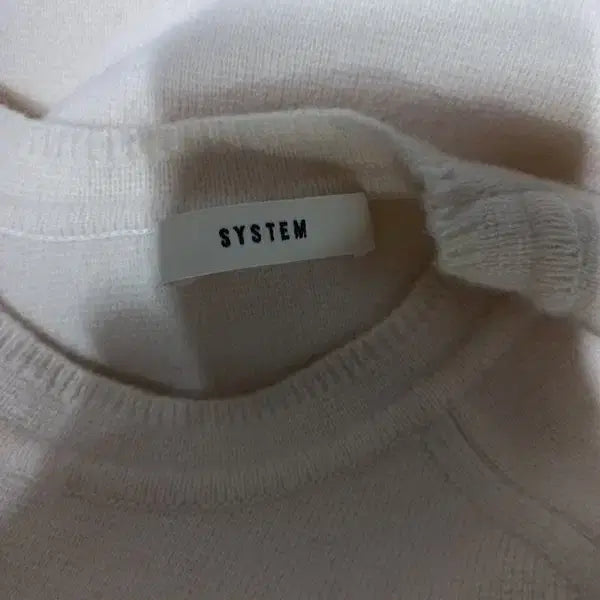 [BUNJANG] SYSTEM Cashmere Wool Knit Long Sleeve T-shirt / 시스템 캐시미어 양모소재 정품 여자 초겨울 여성 니트긴팔티셔츠90