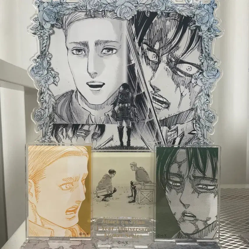 [BUNJANG] Attack on Titan Erwin Smith &amp; Levi Ackerman Masterpiece Diorama / 진격의 거인 진격거 엘빈 리바이 명장면 디오라마 양도