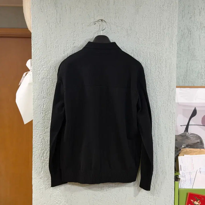 [BUNJANG] Time Homme 21SS Long Sleeve Black PK Shirt / 타임옴므 21ss 긴팔 블랙 PK 100사이즈