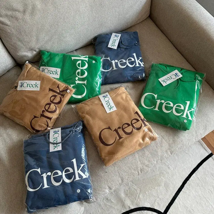 [SOLD OUT] [M] Creek 크릭 뉴욕 한정판 후드티 블루 네이비 정품 새상품