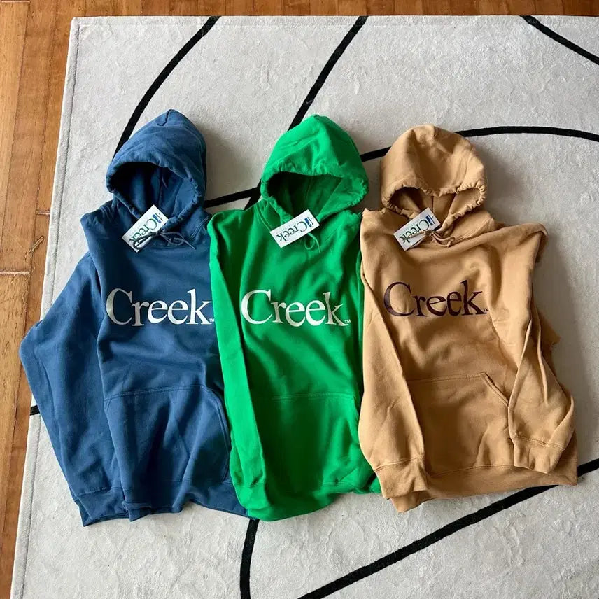 [SOLD OUT] [M] Creek 크릭 뉴욕 한정판 후드티 블루 네이비 정품 새상품