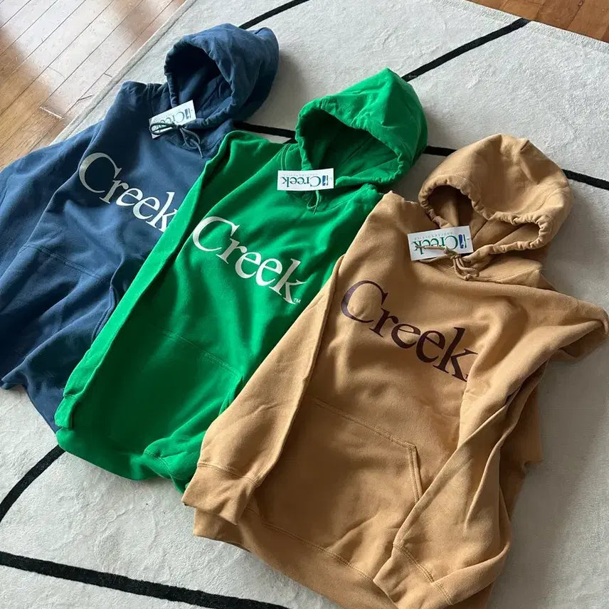 [SOLD OUT] [M] Creek 크릭 뉴욕 한정판 후드티 블루 네이비 정품 새상품