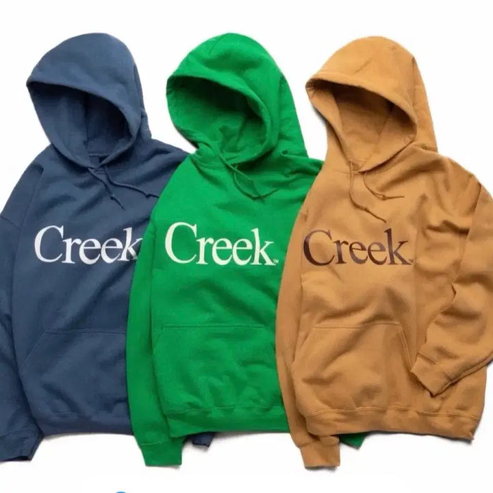 [SOLD OUT] [M] Creek 크릭 뉴욕 한정판 후드티 블루 네이비 정품 새상품