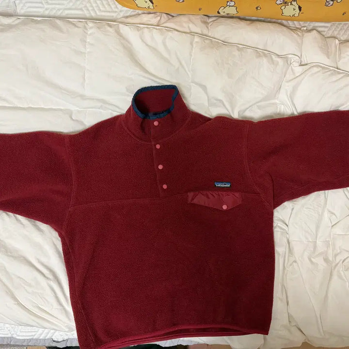 [BUNJANG] Patagonia 90s Synchilla Snap-T Burgundy Fleece Jacket / 파타고니아 90s 신칠라 스냅티 버건디 M / 빈티지 / 희귀 컬러