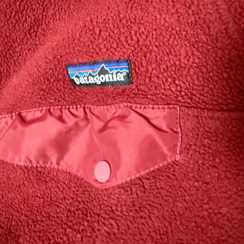 [BUNJANG] Patagonia 90s Synchilla Snap-T Burgundy Fleece Jacket / 파타고니아 90s 신칠라 스냅티 버건디 M / 빈티지 / 희귀 컬러