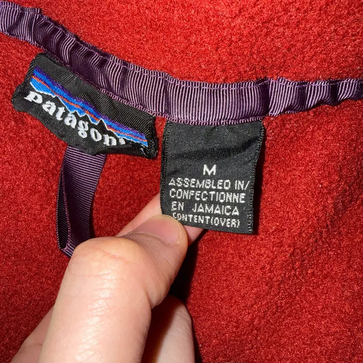 [BUNJANG] Patagonia 90s Synchilla Snap-T Burgundy Fleece Jacket / 파타고니아 90s 신칠라 스냅티 버건디 M / 빈티지 / 희귀 컬러