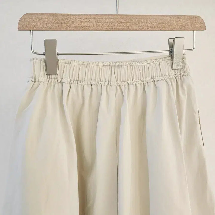 [BUNJANG] Premium Pleated Lace Long Skirt / [연베이지/차콜] 핀턱 레이스 롱스커트 / 고퀄리티 프리미엄 플레어 치마