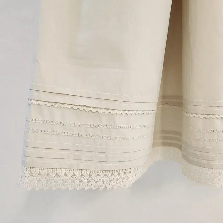 [BUNJANG] Premium Pleated Lace Long Skirt / [연베이지/차콜] 핀턱 레이스 롱스커트 / 고퀄리티 프리미엄 플레어 치마
