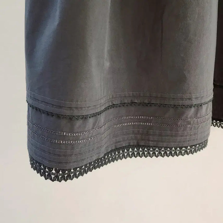 [BUNJANG] Premium Pleated Lace Long Skirt / [연베이지/차콜] 핀턱 레이스 롱스커트 / 고퀄리티 프리미엄 플레어 치마