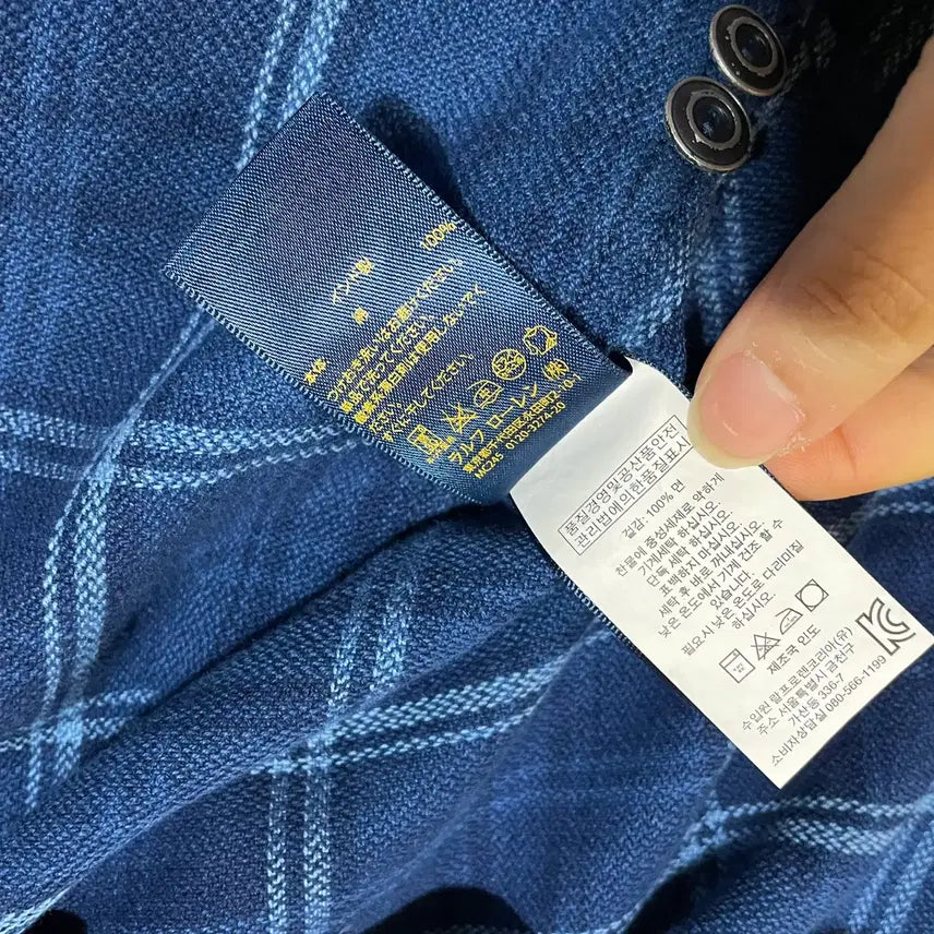 [BUNJANG] Polo Ralph Lauren Checkered Shirt / XS 폴로 체크 셔츠 남방 N.3861