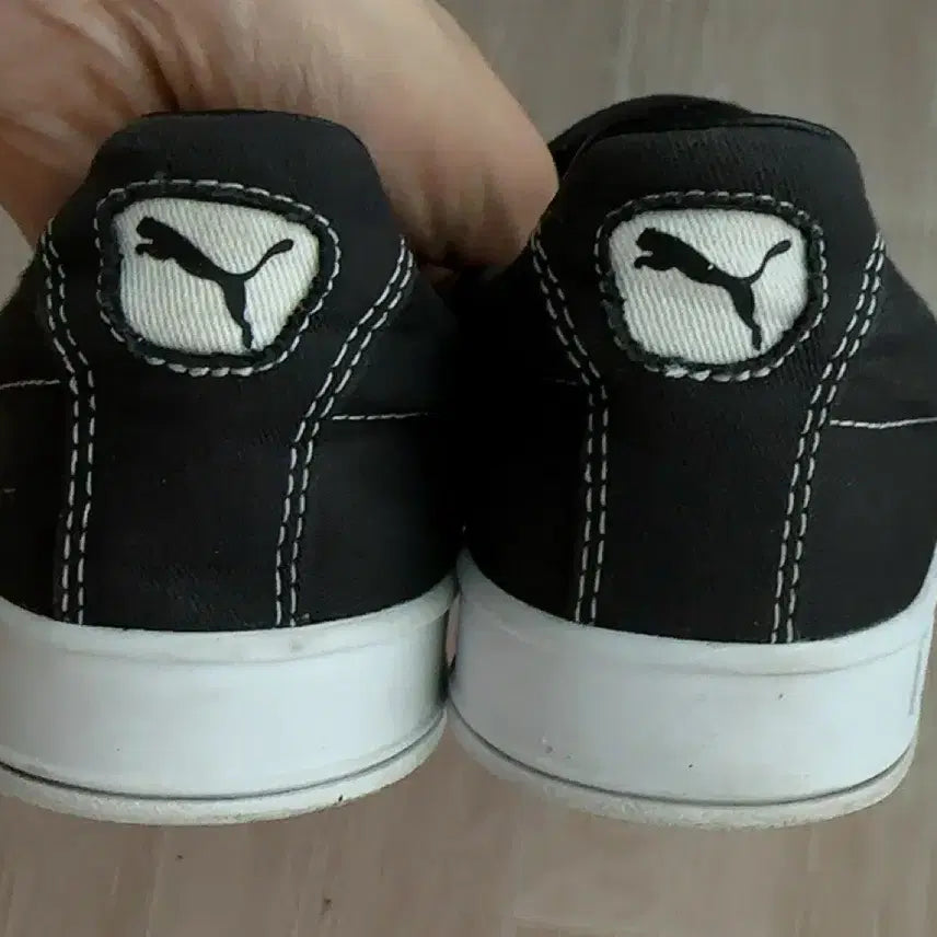 [BUNJANG] Puma Black Slip-on Sneakers 245 / 푸마 블랙 스니커즈 슬립온 245
