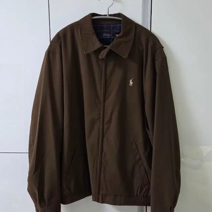 [BUNJANG] Polo Ralph Lauren Twill Varsity Jacket - Brown L / 폴로랄프로렌 트윌 바이스윙 재킷-브라운 L 새상품