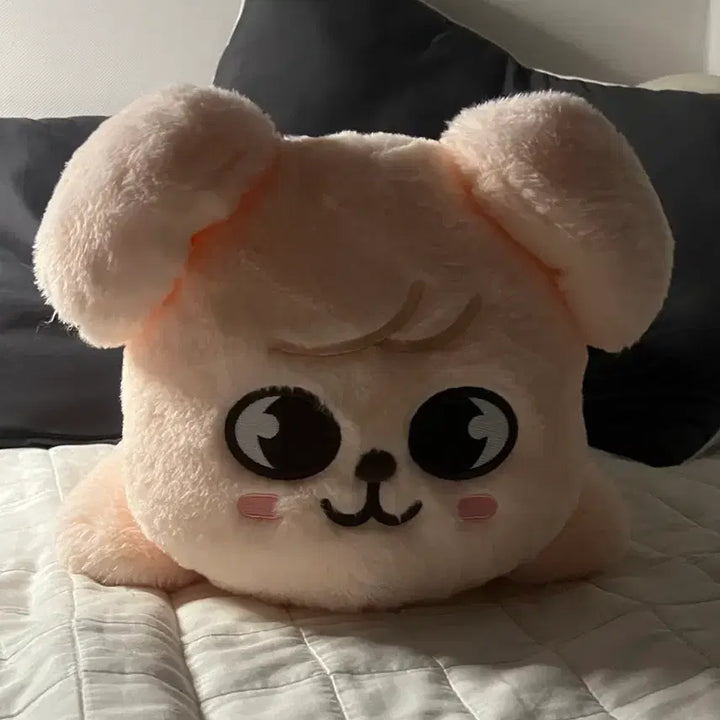 [BUNJANG] Stray Kids SKZ Lying Plush Teddy Bear Doll / 스트레이키즈 스키즈 퍼핌 라잉 플러시 나안아 테디베어 인형 양도