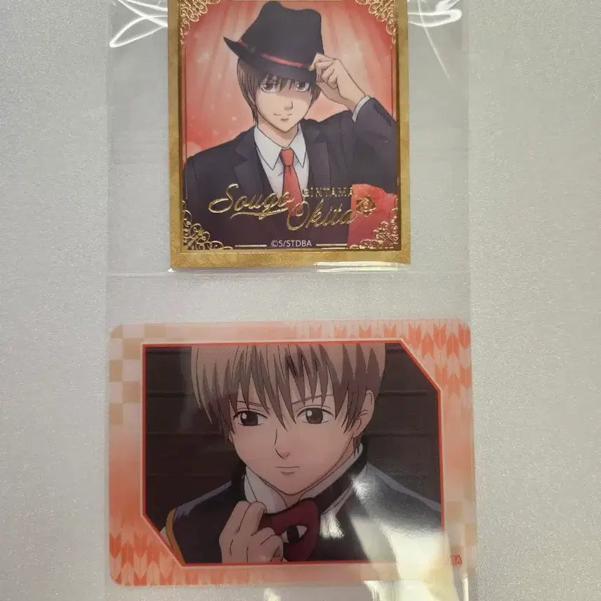 [BUNJANG] Gintama Okita Sougo Bundle Set Clear Photocard &amp; Paper Stand / (일괄) 은혼 오키타 소고 클리어 포토카드 페이퍼스탠드
