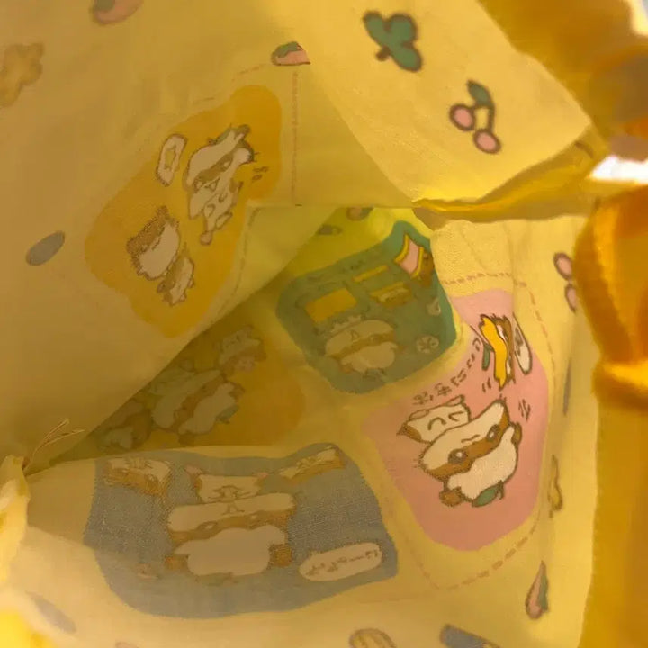 [BUNJANG] Sanrio Corocorokuririn Drawstring Pouch / 고전 산리오 코로코로 쿠리링 조이개 복조리 파우치