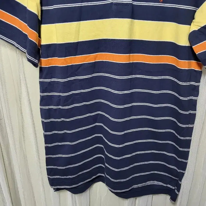 [BUNJANG] Polo Ralph Lauren Striped Polo Shirt / 폴로 스트라이프 카라티 네이비