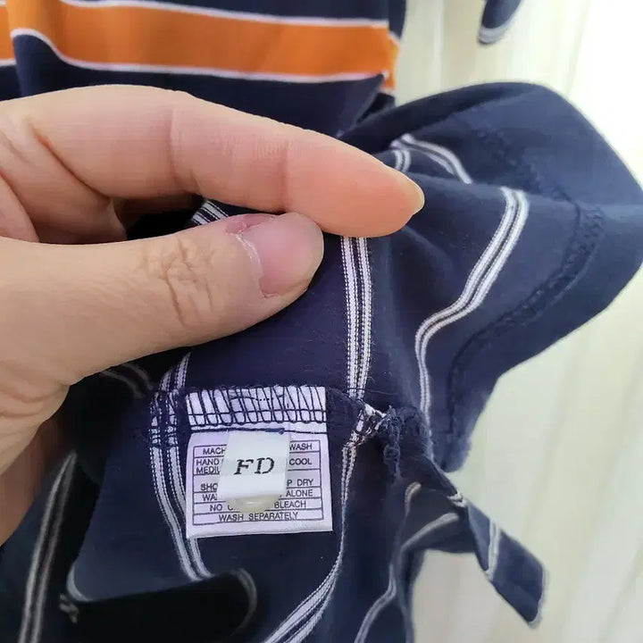 [BUNJANG] Polo Ralph Lauren Striped Polo Shirt / 폴로 스트라이프 카라티 네이비