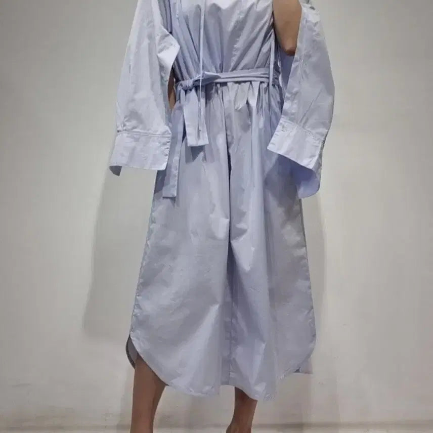 [BUNJANG] Cotton Cape Dress / 코튼 케이프 원피스 / 봄 여름 원피스 유니크 롱원피스 가족사진 하객룩