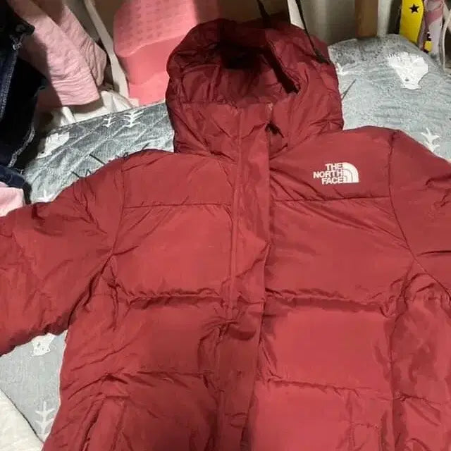 [BUNJANG] The North Face Burgundy Padded Jacket / 노스페이스 버건디 빨강 패딩 제발 사주세요...돈없어요