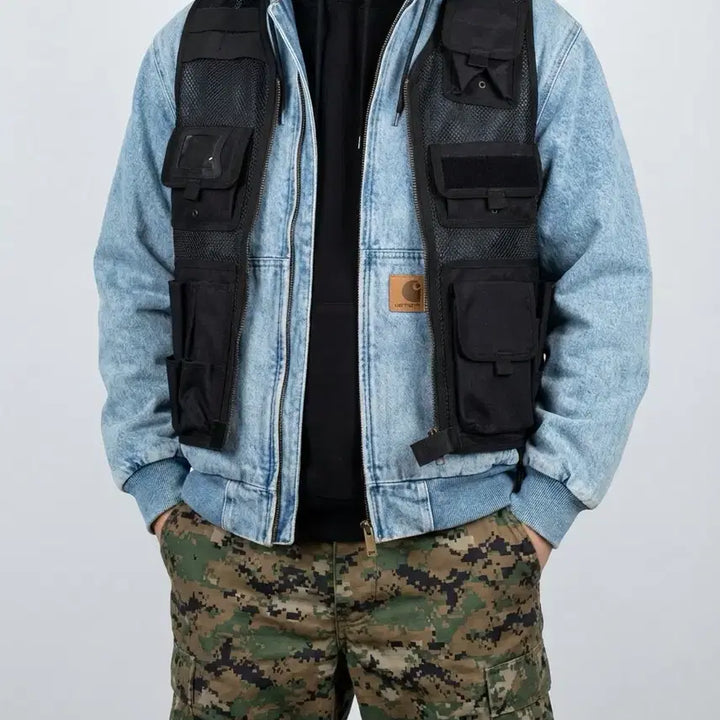 [BUNJANG] DELPHA Tactical Vest Black / DELPHA 멀티포캣 테티컬 베스트  블랙