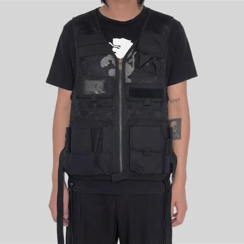 [BUNJANG] DELPHA Tactical Vest Black / DELPHA 멀티포캣 테티컬 베스트  블랙