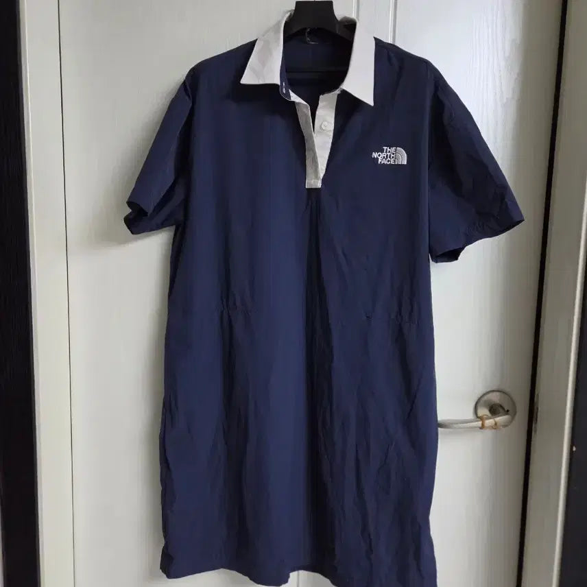 [BUNJANG] The North Face Navy Short-Sleeved Dress / 노스페이스 바스락 반팔 원피스 네이비