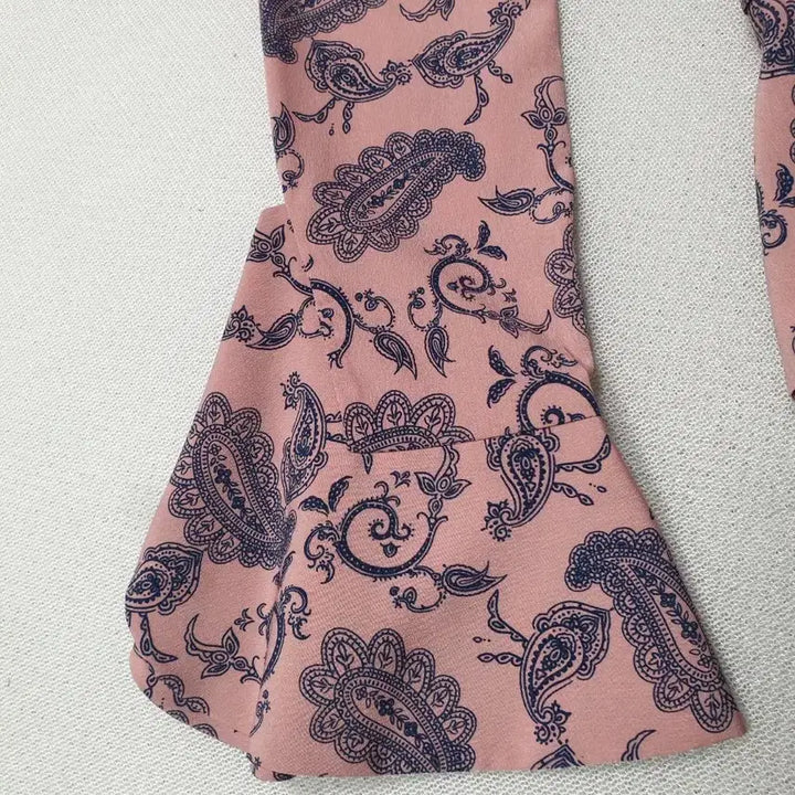 [BUNJANG] AAV Paisley Pink Long Dress / AAV 페이즐리 핑크 롱 원피스 프릴 카라 S 여성85