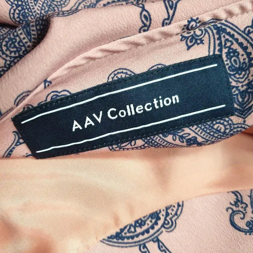 [BUNJANG] AAV Paisley Pink Long Dress / AAV 페이즐리 핑크 롱 원피스 프릴 카라 S 여성85